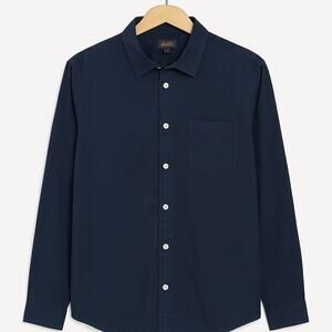 Good Man Brand Men’s Button-Up Shirt Size Small Navy Blue Long Sleeve Excellent